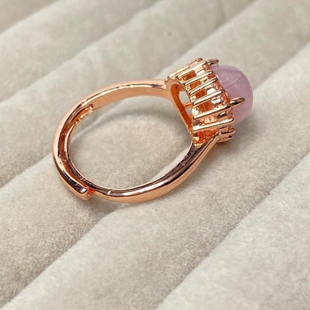 《No.R080》天然石ピンクパープルクンツァイト フリーサイズリング < 女性アクセサリー/時計  《No.R080》天然石ピンクパープルクンツァイト フリーサイズリング < 女性アクセサリー/時計の