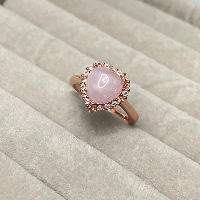 《No.R080》天然石ピンクパープルクンツァイト フリーサイズリング < 女性アクセサリー/時計  《No.R080》天然石ピンクパープルクンツァイト フリーサイズリング < 女性アクセサリー/時計の