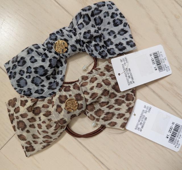 LOWRYS FARM★シフォン豹柄リボンゴム★グレーブラウン2個セット★新品★送料無料 < ブランド  LOWRYS FARM★シフォン豹柄リボンゴム★グレーブラウン2個セット★新品★送料無料  < ブランドの