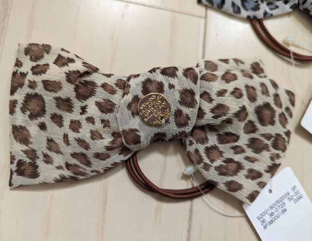 LOWRYS FARM★シフォン豹柄リボンゴム★グレーブラウン2個セット★新品★送料無料 < ブランド  LOWRYS FARM★シフォン豹柄リボンゴム★グレーブラウン2個セット★新品★送料無料 < ブランドの