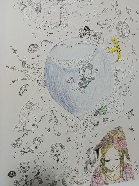 オリジナルイラスト ○ コラージュ ハンドメイド イラスト 原画 インテリア 絵 自作 アート illustration art < アニメ/コミック/キャラクター  オリジナルイラスト ○ コラージュ ハンドメイド イラスト 原画 インテリア 絵 自作 アート illustration art < アニメ/コミック/キャラクターの