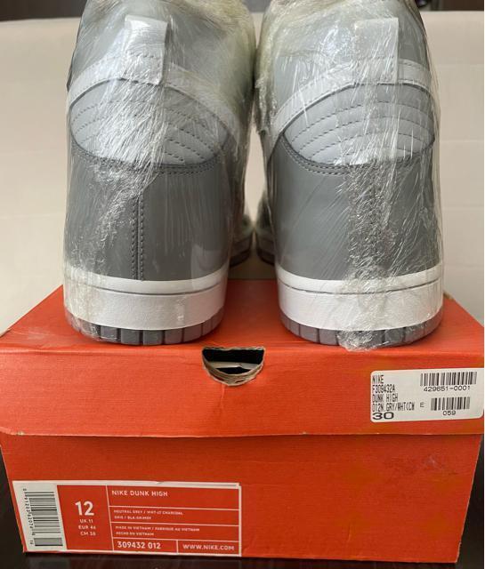 新品 Nike Dunk High Neutral Grey/White ナイキ ダンクハイ グレー/ホワイト 30cm < 男性ファッション  新品 Nike Dunk High Neutral Grey/White ナイキ ダンクハイ グレー/ホワイト 30cm < 男性ファッションの