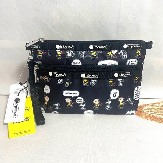 ★新品★LeSportsac レスポートサック スヌーピ ピーナッツパルズ 化粧ポーチ 2つ収納 ポーチ 7105 送料無料 < 女性ファッション  ★新品★LeSportsac レスポートサック スヌーピ ピーナッツパルズ 化粧ポーチ 2つ収納 ポーチ 7105 送料無料  < 女性ファッションの
