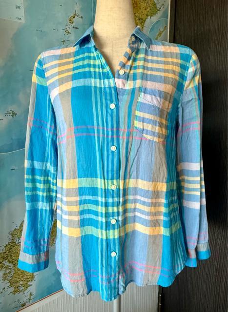 OLD NAVY 青系チェック柄長袖シャツ < ブランド  OLD NAVY 青系チェック柄長袖シャツ  < ブランドの