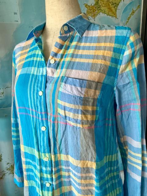 OLD NAVY 青系チェック柄長袖シャツ < ブランド  OLD NAVY 青系チェック柄長袖シャツ < ブランドの