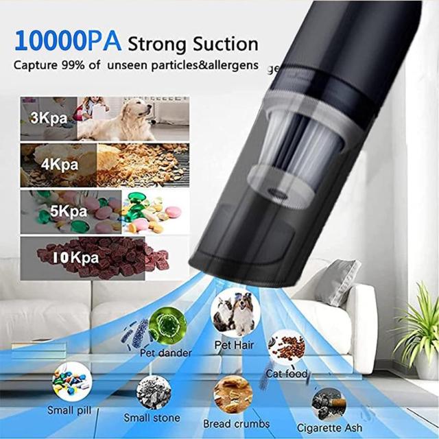 *スマホも持ち上げる★ 送料無料 10000Pa コードレス掃除機 静音 車内 < 家電/AV  *スマホも持ち上げる★ 送料無料 10000Pa コードレス掃除機 静音 車内 < 家電/AVの
