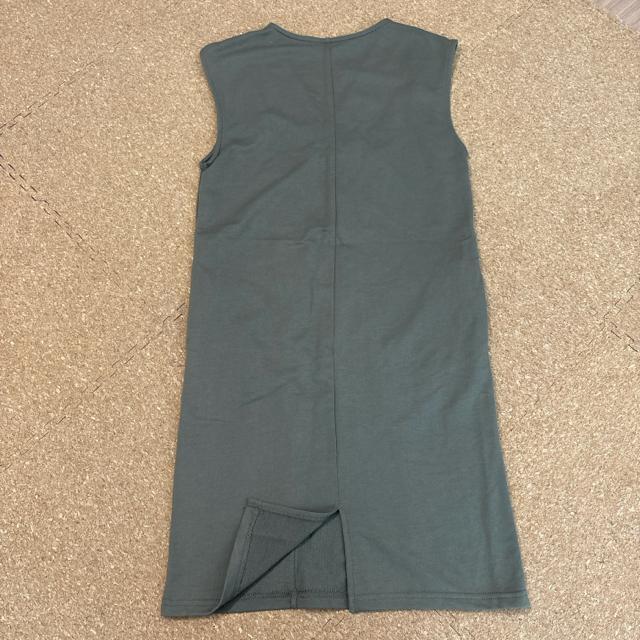 美品 150サイズ ノースリーブワンピース カーキ < キッズ/ベビー  美品 150サイズ ノースリーブワンピース カーキ < キッズ/ベビーの