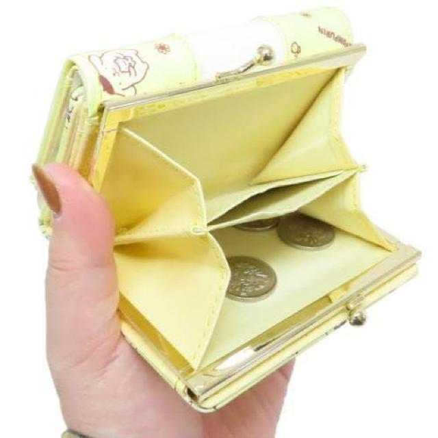 ポムポムプリン 口金 がま口 三つ折り ウォレット 財布 サンリオ SR36-2 < 女性ファッション  ポムポムプリン 口金 がま口 三つ折り ウォレット 財布 サンリオ SR36-2 < 女性ファッションの