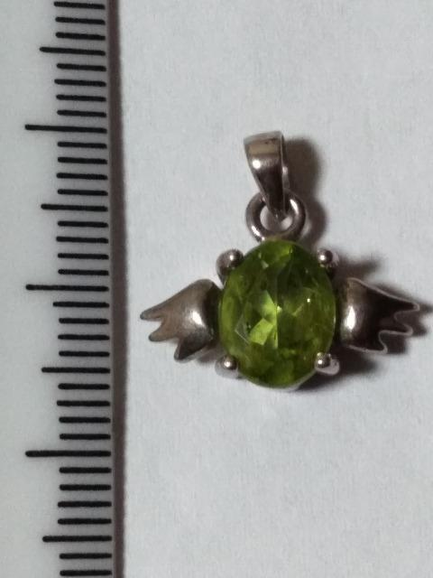 中古使用感有り☆ペリドット天使ペンダントトップ925 < 女性アクセサリー/時計 中古使用感有り☆ペリドット天使ペンダントトップ925 < 女性アクセサリー/時計の