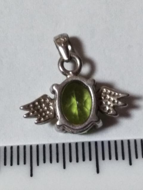 中古使用感有り☆ペリドット天使ペンダントトップ925 < 女性アクセサリー/時計 中古使用感有り☆ペリドット天使ペンダントトップ925 < 女性アクセサリー/時計の