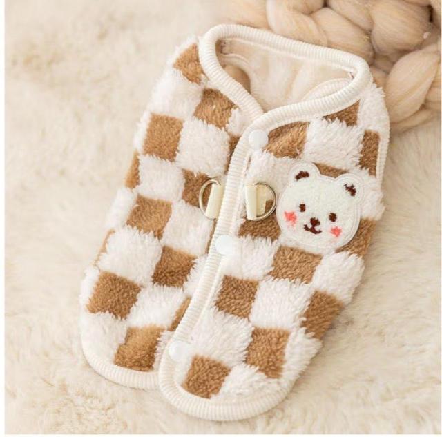 犬猫兼用 背中開き Dカン付き 防寒 ふわふわコットンベスト 着脱簡単 抜け毛対策 防寒着 < ペット/手芸/園芸 犬猫兼用 背中開き Dカン付き 防寒 ふわふわコットンベスト 着脱簡単 抜け毛対策 防寒着 < ペット/手芸/園芸の