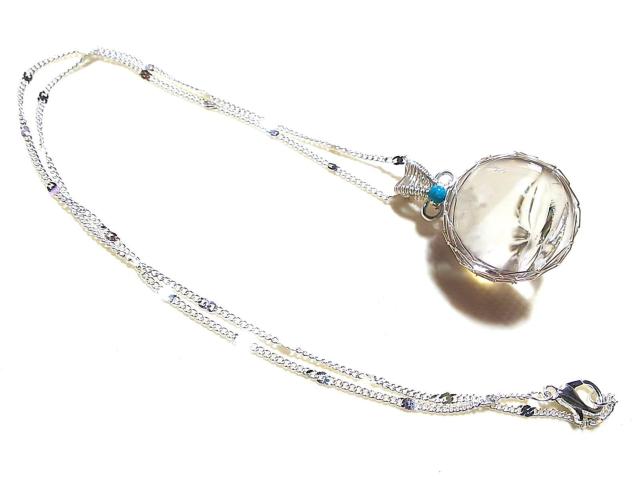 天然石★ヒマラヤ水晶(虹入り)18mm ペンダント < 女性アクセサリー/時計 天然石★ヒマラヤ水晶(虹入り)18mm ペンダント < 女性アクセサリー/時計の