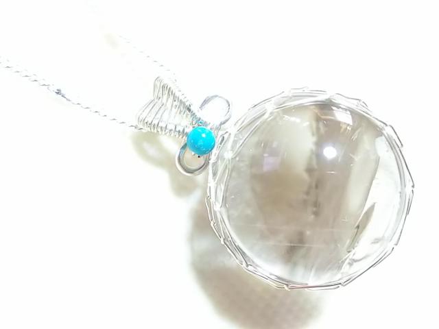 天然石★ヒマラヤ水晶(虹入り)18mm ペンダント < 女性アクセサリー/時計 天然石★ヒマラヤ水晶(虹入り)18mm ペンダント < 女性アクセサリー/時計の