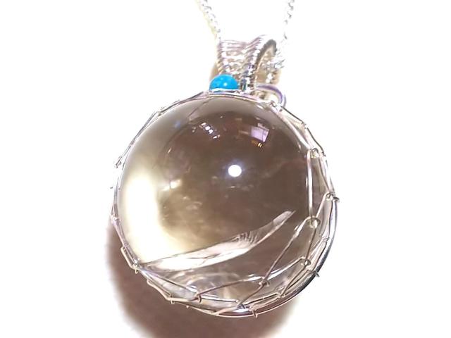 天然石★ヒマラヤ水晶(虹入り)18mm ペンダント < 女性アクセサリー/時計 天然石★ヒマラヤ水晶(虹入り)18mm ペンダント < 女性アクセサリー/時計の