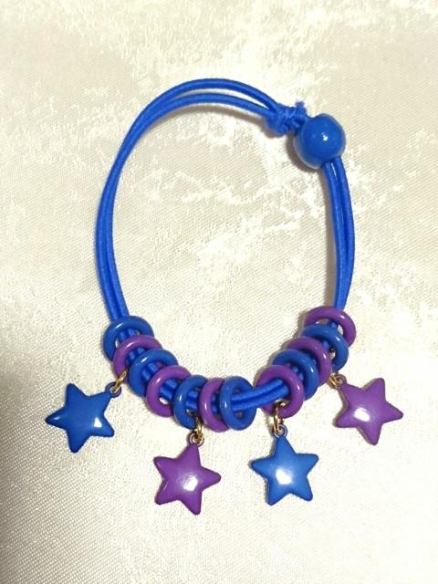 送料無料 ファンシー 揺れ 星 スター ヘアゴム ビーズ チャーム < 女性アクセサリー/時計  送料無料 ファンシー 揺れ 星 スター ヘアゴム ビーズ チャーム  < 女性アクセサリー/時計の