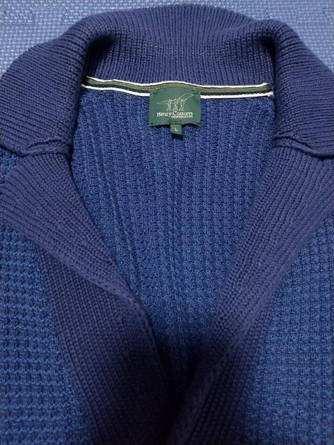 Henry Cotton’s ポケット カラー 編みカーディガン Lサイズ 紺色ネイビー ヘンリーコットンズ ブルガリア製 メンズ < ブランド  Henry Cotton’s ポケット カラー 編みカーディガン Lサイズ 紺色ネイビー ヘンリーコットンズ ブルガリア製 メンズ < ブランドの