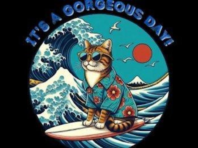 ヘヴィー キャンバス ジップトートバッグ ナチュラル猫 海 浮世絵 < 女性ファッション ヘヴィー キャンバス ジップトートバッグ ナチュラル猫 海 浮世絵 < 女性ファッションの