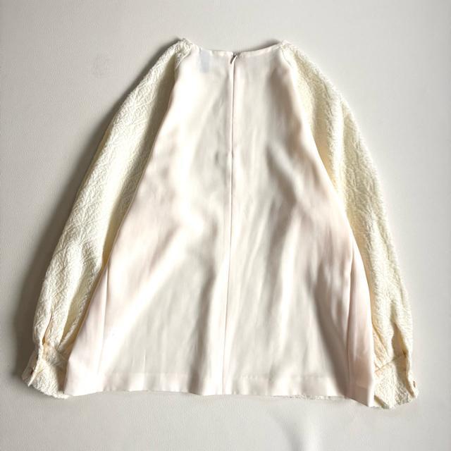 ◆未使用級◆2万◆ディアリウム◆フェザー切替ブラウス◆ゆったり◆アイボリー◆M < 女性ファッション ◆未使用級◆2万◆ディアリウム◆フェザー切替ブラウス◆ゆったり◆アイボリー◆M < 女性ファッションの