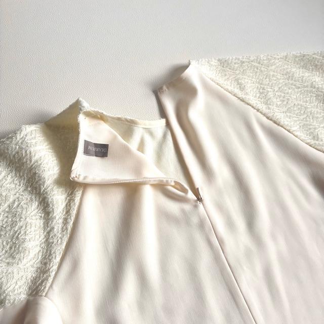 ◆未使用級◆2万◆ディアリウム◆フェザー切替ブラウス◆ゆったり◆アイボリー◆M < 女性ファッション ◆未使用級◆2万◆ディアリウム◆フェザー切替ブラウス◆ゆったり◆アイボリー◆M < 女性ファッションの