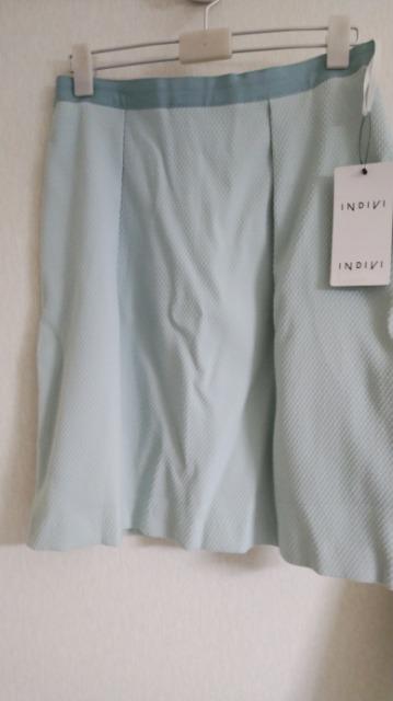 INDIVIミントグリーンSK◆定価12075円/春秋◆タグ付き即決 < ブランド INDIVIミントグリーンSK◆定価12075円/春秋◆タグ付き即決 < ブランドの