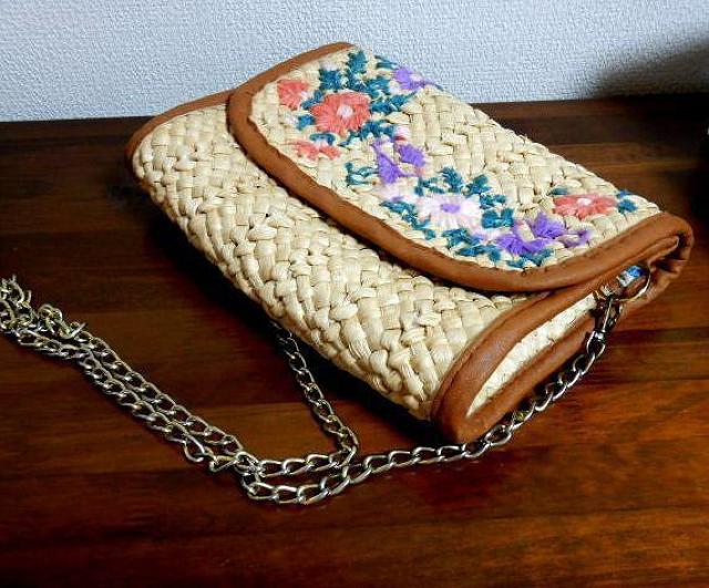 ◆ストロー ショルダーバッグ 中古品 < 女性ファッション  ◆ストロー ショルダーバッグ 中古品 < 女性ファッションの