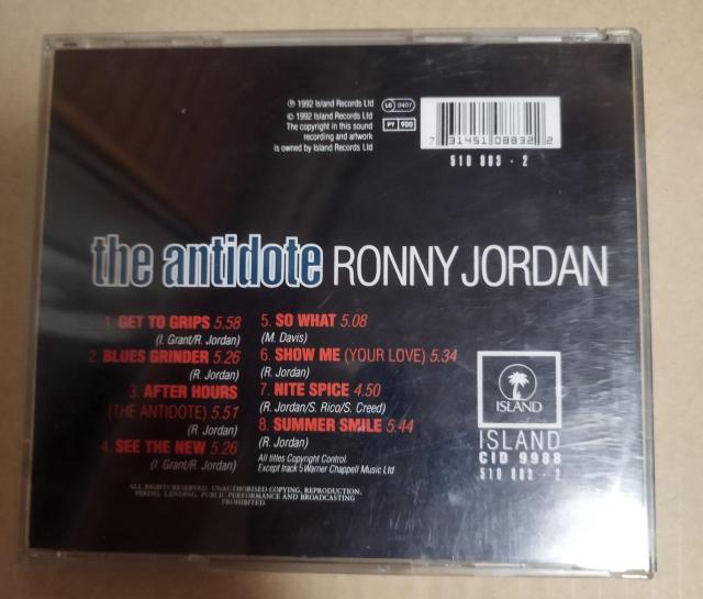 Ronny Jordan/Antidote ロニー・ジョーダン/アンティダウト < CD/DVD/ビデオ  Ronny Jordan/Antidote ロニー・ジョーダン/アンティダウト < CD/DVD/ビデオの