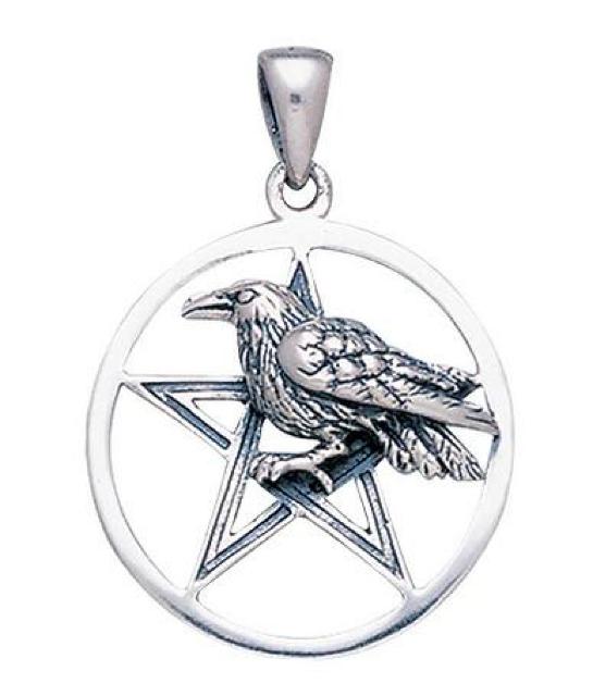 MM: Silver Raven Pentacle Pendant < 女性アクセサリー/時計  MM: Silver Raven Pentacle Pendant < 女性アクセサリー/時計の