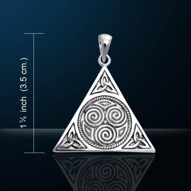NEBULA Celtic Triskele Pyramid Pendant  ANZT[/v 