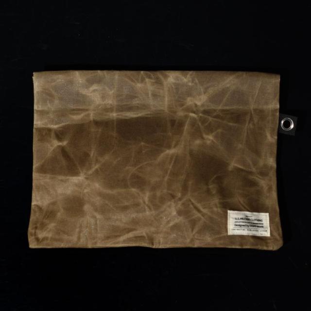 ◆OIL WAX加工帆布 MiliClutch ミリタリー クラッチバッグ エイトボアー ミリクラ 無地◆緑M < 男性ファッション  ◆OIL WAX加工帆布 MiliClutch ミリタリー クラッチバッグ エイトボアー ミリクラ 無地◆緑M < 男性ファッションの