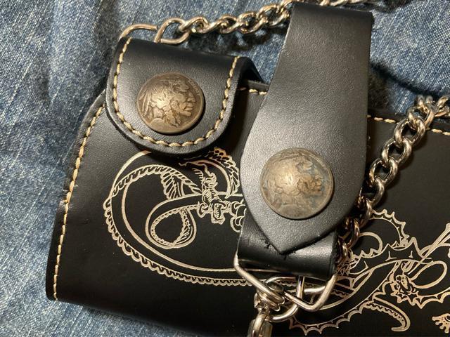 原宿 BIG BROS 財布 ウォレット genuine leather レザー 本革 コンチョ チェーン メンズ レディース < 男性ファッション  原宿 BIG BROS 財布 ウォレット genuine leather レザー 本革 コンチョ チェーン メンズ レディース < 男性ファッションの