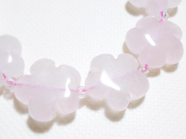 天然石★ローズクォーツ さくら 半連 < 女性アクセサリー/時計 天然石★ローズクォーツ さくら 半連 < 女性アクセサリー/時計の