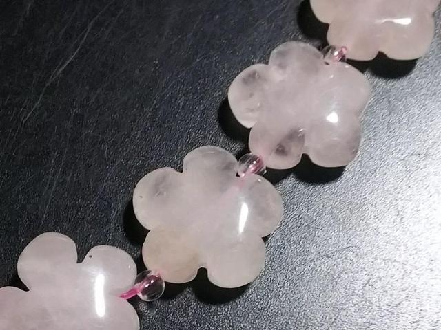 天然石★ローズクォーツ さくら 半連 < 女性アクセサリー/時計 天然石★ローズクォーツ さくら 半連 < 女性アクセサリー/時計の