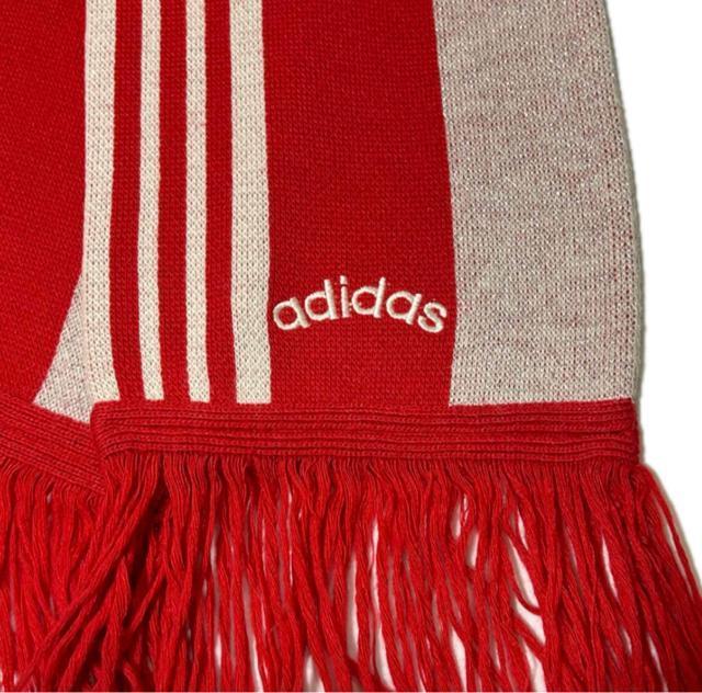 adidas アディダス マフラー ラメ混 ライン レッド/ホワイト < ブランド adidas アディダス マフラー ラメ混 ライン レッド/ホワイト < ブランドの