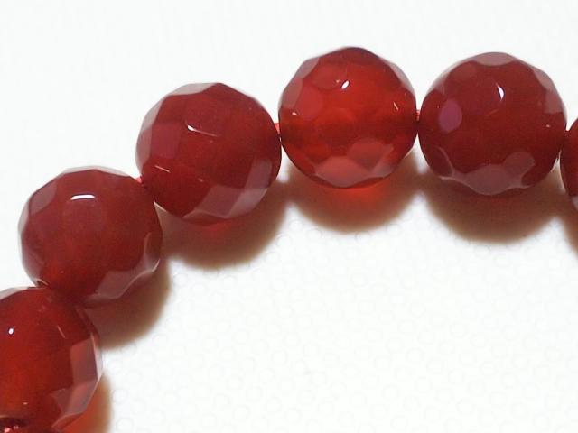 天然石★赤瑪瑙 8mm64面カット 半連 < 女性アクセサリー/時計 天然石★赤瑪瑙 8mm64面カット 半連 < 女性アクセサリー/時計の