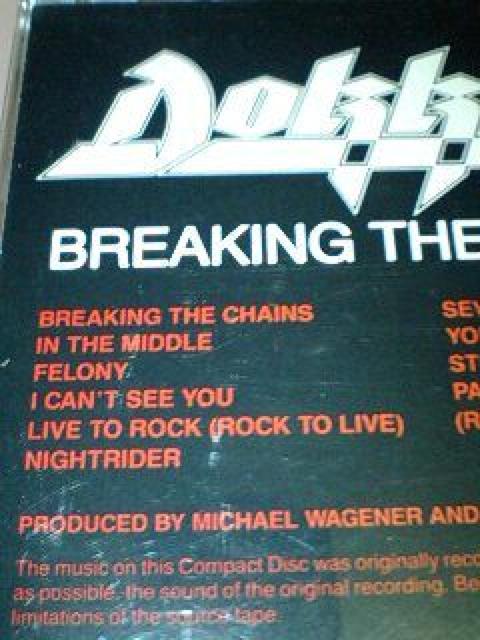 DOKKEN/BREAKING THE CHAINS�h�b�P�� �� CD/DVD/�r�f�I�� 