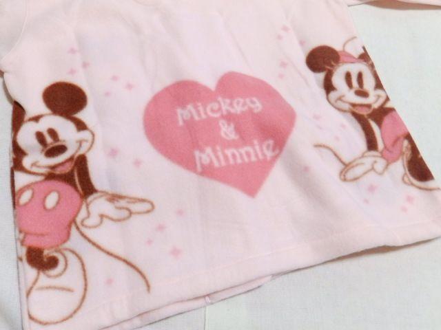 《New》KIDS用<120>★ミッキー&ミニー・ふわふわフリース*パジャマ/部屋着 < キッズ/ベビー  《New》KIDS用<120>★ミッキー&ミニー・ふわふわフリース*パジャマ/部屋着 < キッズ/ベビーの