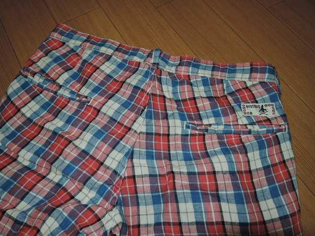 ヒステリックグラマーHYSTERIC GLAMOURリネンチェックショーツS < ブランド  ヒステリックグラマーHYSTERIC GLAMOURリネンチェックショーツS < ブランドの