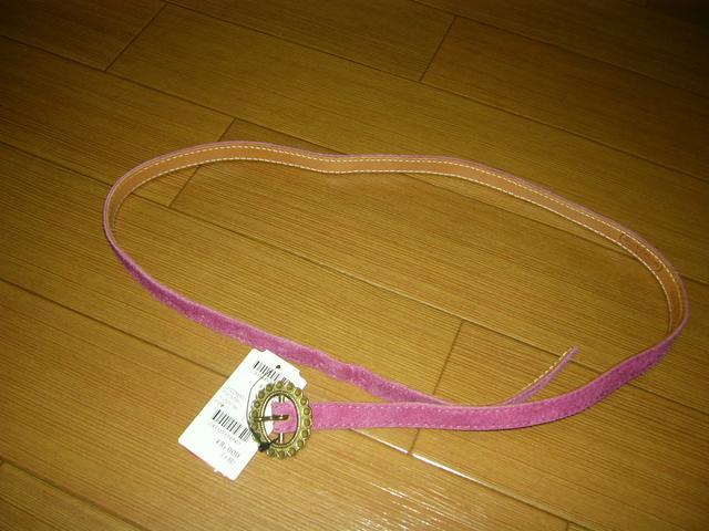 新品SARANAM レザー細ベルトPINKサラナン取扱ジョンブル < ブランド 新品SARANAM レザー細ベルトPINKサラナン取扱ジョンブル < ブランドの