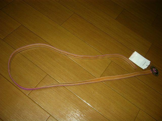 新品SARANAM レザー細ベルトPINKサラナン取扱ジョンブル < ブランド 新品SARANAM レザー細ベルトPINKサラナン取扱ジョンブル < ブランドの