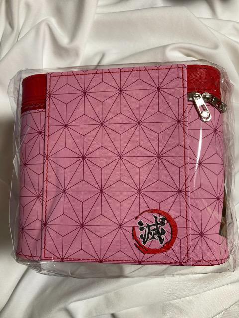 鬼滅の刃 鬼狩り コスメボックス バッグ 禰豆子 デサイン レッド ピンク < 女性ファッション  鬼滅の刃 鬼狩り コスメボックス バッグ 禰豆子 デサイン レッド ピンク < 女性ファッションの