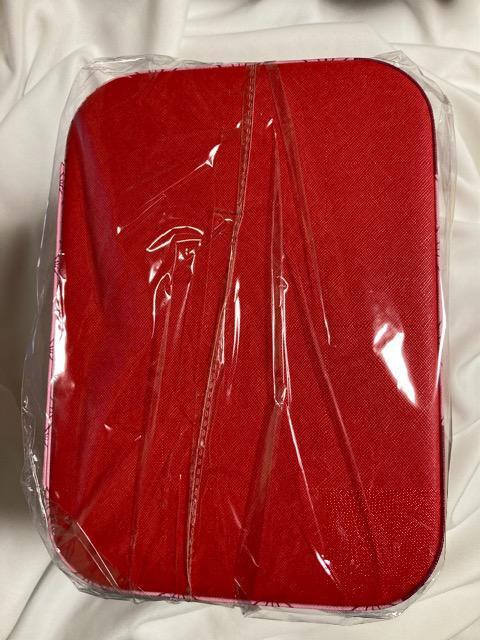 鬼滅の刃 鬼狩り コスメボックス バッグ 禰豆子 デサイン レッド ピンク < 女性ファッション  鬼滅の刃 鬼狩り コスメボックス バッグ 禰豆子 デサイン レッド ピンク < 女性ファッションの