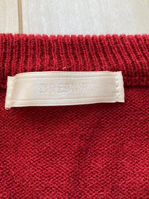 超美品☆ DRESKIP ドレスキップ☆赤アクリルセーター☆L < ブランド  超美品☆ DRESKIP ドレスキップ☆赤アクリルセーター☆L < ブランドの