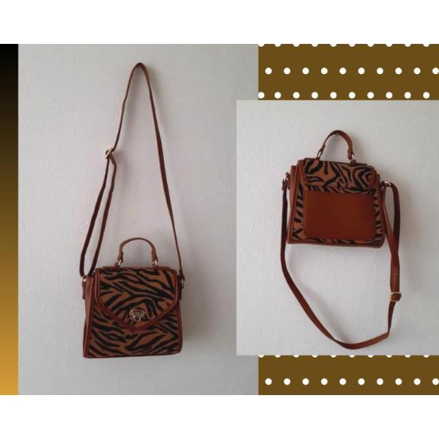 DRESKIP ドレスキップ◆ヒョウ柄 レオパード 可愛い スクエア 2way ショルダーバッグ ハンドバッグ < ブランド  DRESKIP ドレスキップ◆ヒョウ柄 レオパード 可愛い スクエア 2way ショルダーバッグ ハンドバッグ  < ブランドの