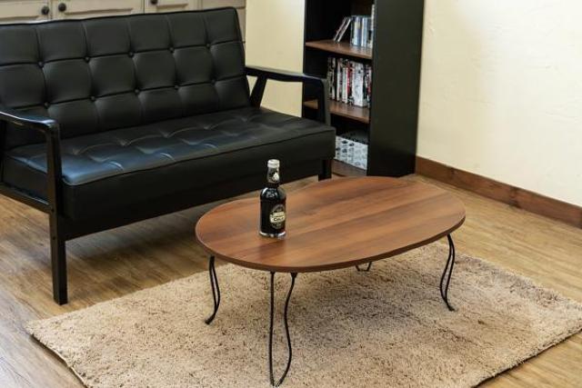 【送料無料】ビーンズテーブル 豆型天板 センター ロー 木目調 < インテリア/ライフ 【送料無料】ビーンズテーブル 豆型天板 センター ロー 木目調 < インテリア/ライフの