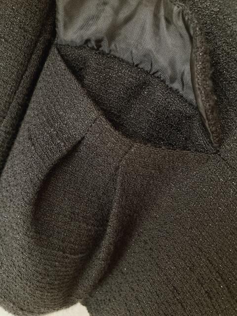 Lavannor ツイード テーラード ジャケット ブラック 黒 11号(M) N2m < 女性ファッション  Lavannor ツイード テーラード ジャケット ブラック 黒 11号(M) N2m < 女性ファッションの