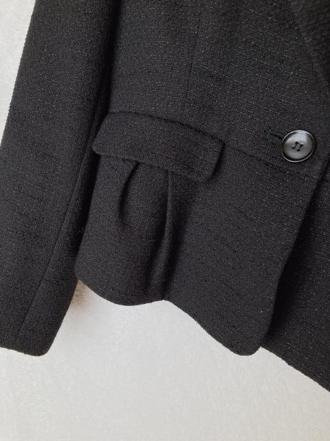 Lavannor ツイード テーラード ジャケット ブラック 黒 11号(M) N2m < 女性ファッション  Lavannor ツイード テーラード ジャケット ブラック 黒 11号(M) N2m < 女性ファッションの