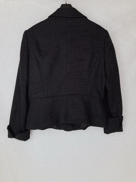 Lavannor ツイード テーラード ジャケット ブラック 黒 11号(M) N2m < 女性ファッション  Lavannor ツイード テーラード ジャケット ブラック 黒 11号(M) N2m < 女性ファッションの