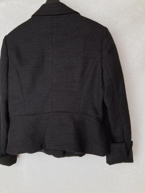 Lavannor ツイード テーラード ジャケット ブラック 黒 11号(M) N2m < 女性ファッション  Lavannor ツイード テーラード ジャケット ブラック 黒 11号(M) N2m < 女性ファッションの