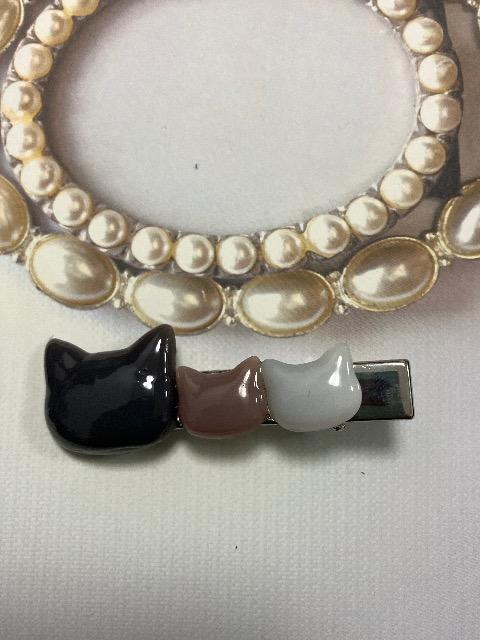 ハンドメイド レジン ねこ ヘアクリップ < 女性ファッション  ハンドメイド レジン ねこ ヘアクリップ  < 女性ファッションの