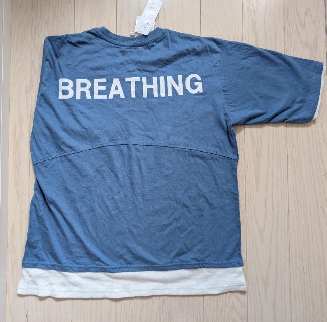 160★NAVY★重ね着風Tシャツ★新品★送料無料 < キッズ/ベビー  160★NAVY★重ね着風Tシャツ★新品★送料無料 < キッズ/ベビーの